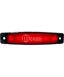 SEGNALATORE LATERALE ROSSO LED 24V.