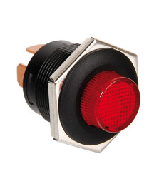 INTERRUTTORE PULSANTE 12/24V LED ROSSO