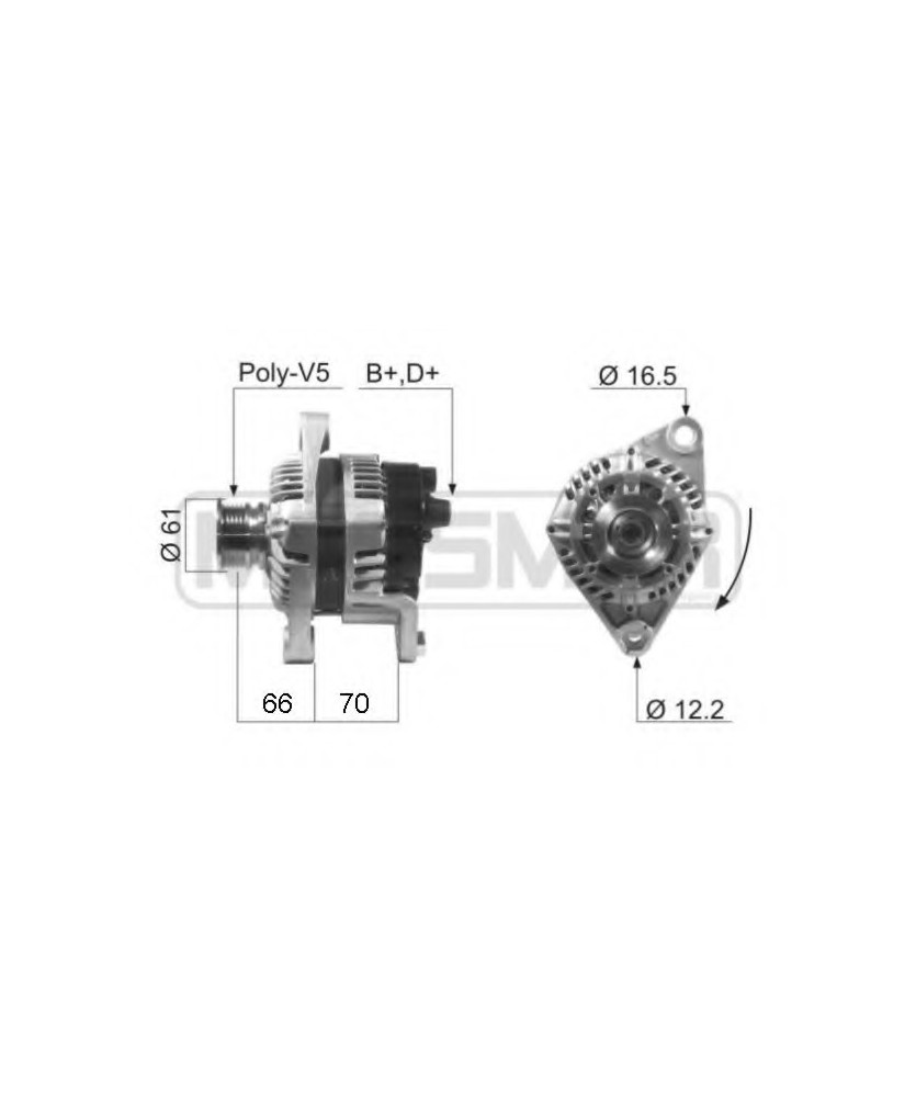 ALTERNATORE A.R.147  BRAVA/A 90AH    BR AVA/O DOBLO MAREA