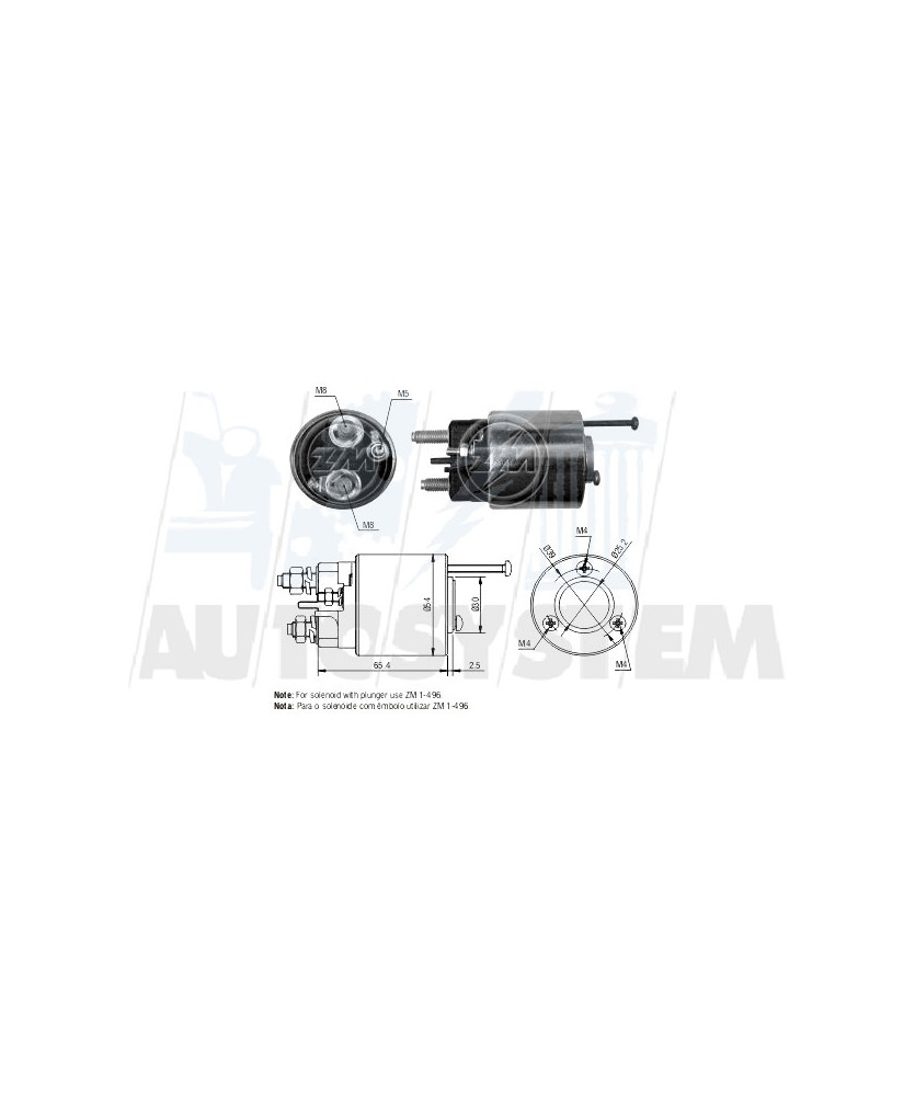 ELETTROMAGNETE MOTORINO D AVVIAMENTO      C4/C5/JUMPY-PG 206/307/406/807