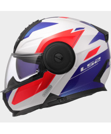 CASCO LS2 FF902 SCOPE II DURIA WHITE    BLUE RED XL