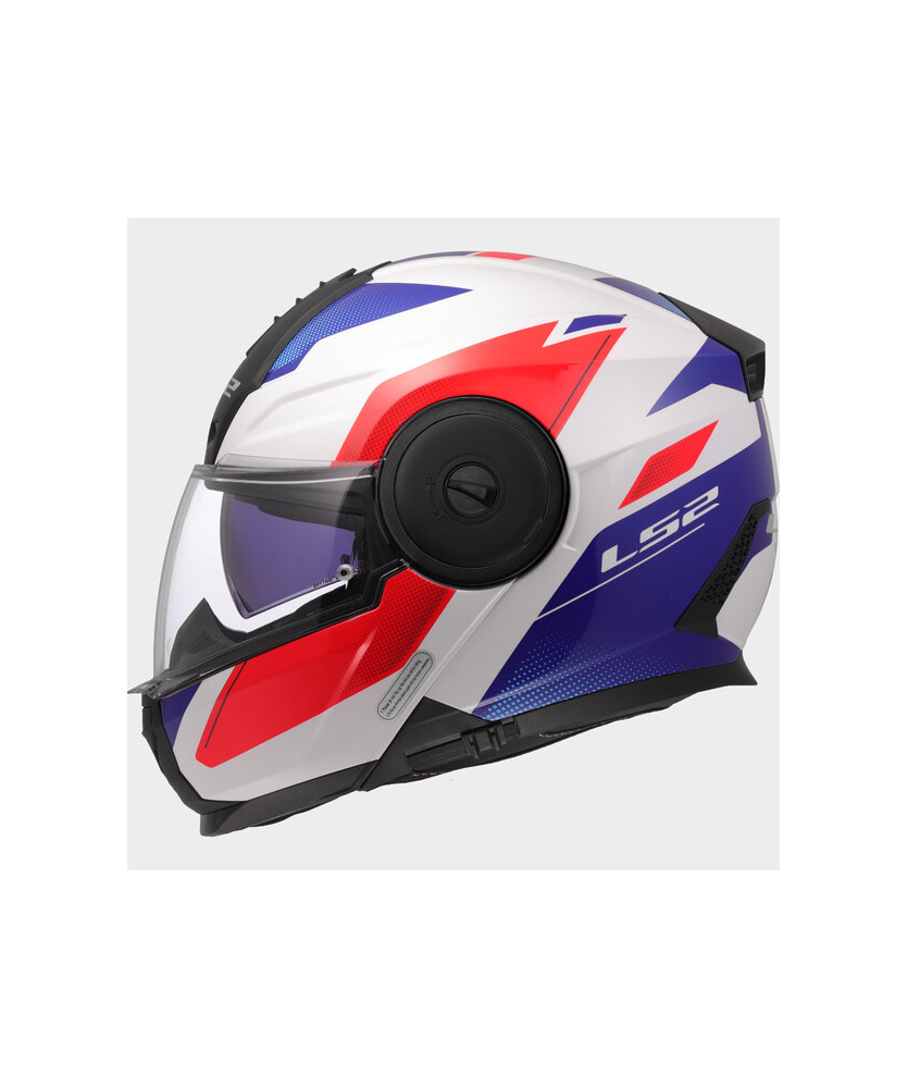 CASCO LS2 FF902 SCOPE II DURIA WHITE    BLUE RED XL