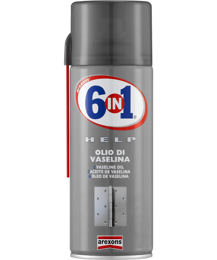 HELP-OLIO VASELINA ML 400 6 IN 1 INODOREINCOLORE IDEALE PER CERNIERE E SERRATURE