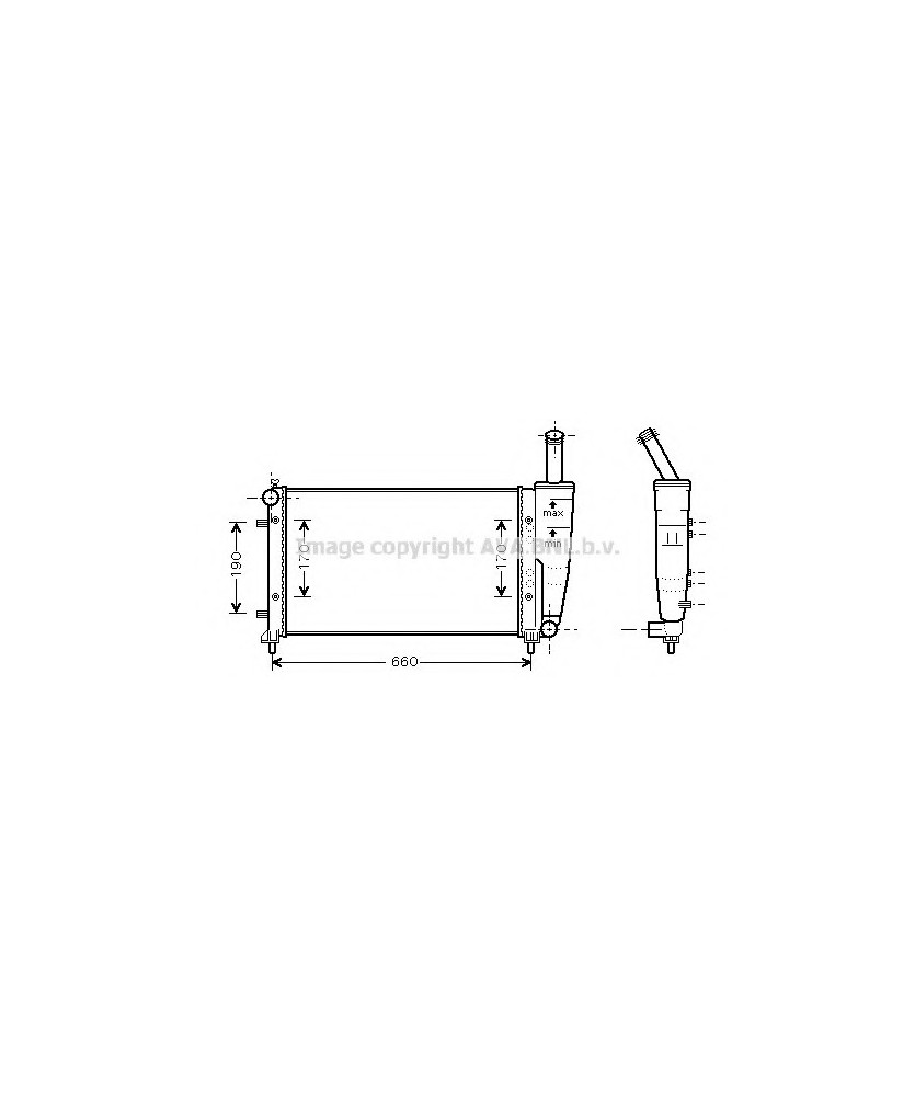 RADIATORE IDEA 2004  PUNTO 1999-2012     MOTORE 1.2