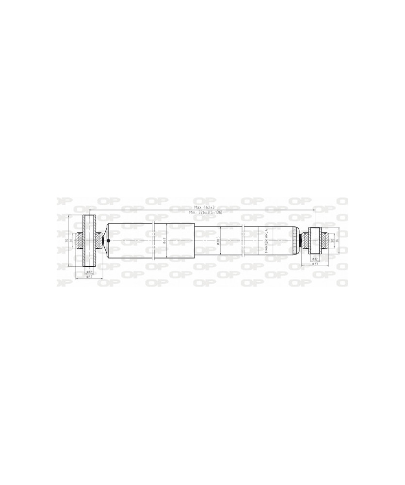 AMMORTIZZATORE POSTERIORE FOCUS SW
