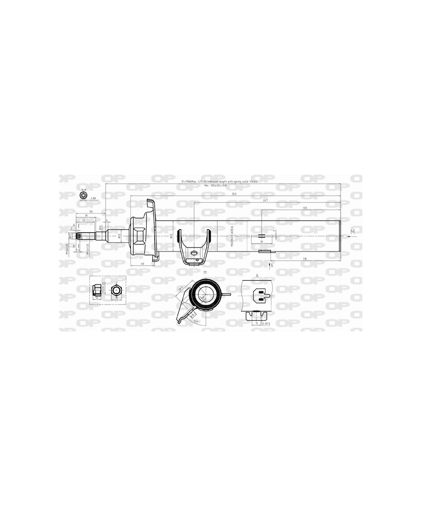 AMMORTIZZATORE ANTERIORE DX GAS SERIE 3 E90