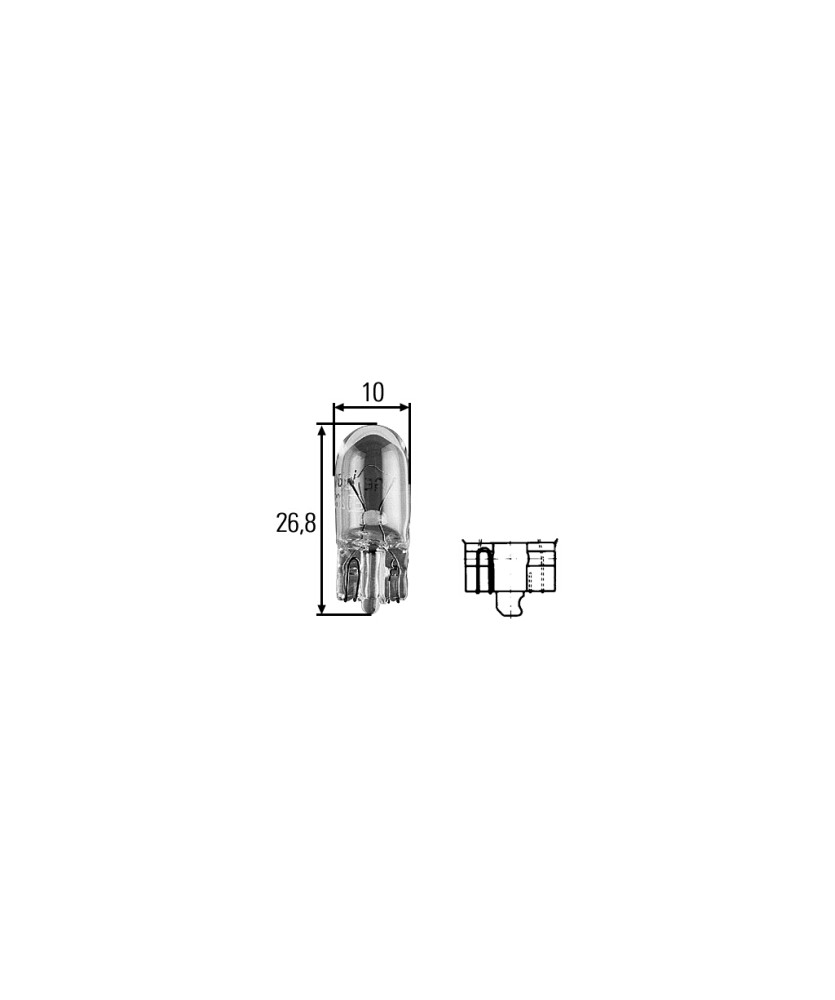 Lampada segnalazione T10  12 Volt      5 Watt
