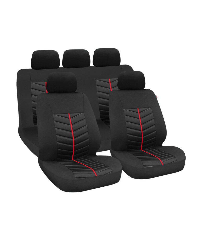 SET FODERE  RAPID  NERO/ROSSO